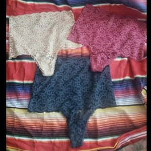 Victoria's Secret Highwaisted Thongs Set of 3